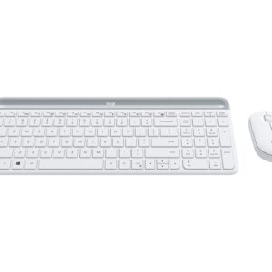 Logitech MK470 Slim 無線鍵盤與滑鼠組合 白色 8211 英文鍵盤