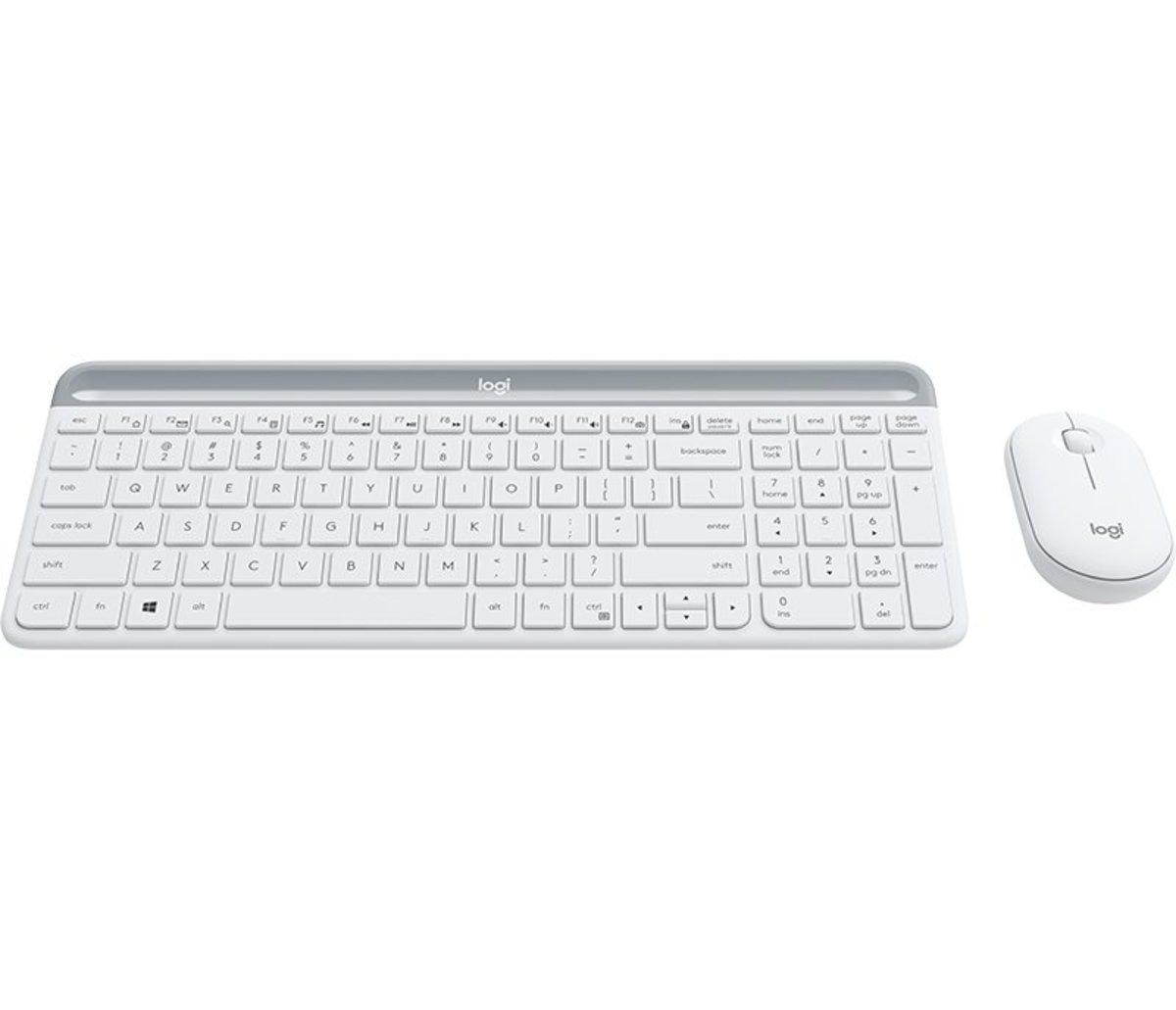 Logitech MK470 Slim 無線鍵盤與滑鼠組合 白色 8211 英文鍵盤