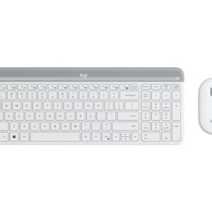 Logitech MK470 Slim 無線鍵盤與滑鼠組合 白色 8211 英文鍵盤