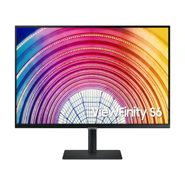 Samsung – 27" S60UA 極窄邊 QHD LED A600系列 AMD FreeSync 專業顯示屏｜支援充電 USB-C PD 90W｜升降人工學支架｜可直立多角度旋轉｜LS27A600UUCXXK - Image 2