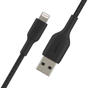 Alternative view of Belkin – BOOST↑CHARGE™ Braided Lightning to USB-A 充電線 2米 黑色 (CAA002bt2MBK)