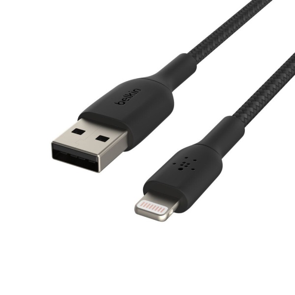 Belkin – BOOST↑CHARGE™ Braided Lightning to USB-A 充電線 2米 黑色 (CAA002bt2MBK) - Image 3
