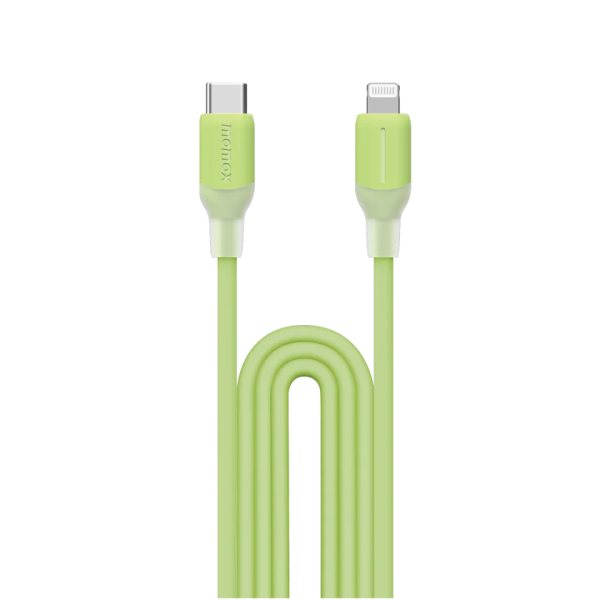 MOMAX – 1-Link Flow CL USB-C to Lightning 快充 充電線 (1.2米) - 綠色