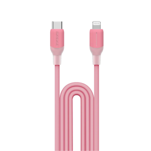 MOMAX – 1-Link Flow CL USB-C to Lightning 快充 充電線 (1.2米) - 粉紅色