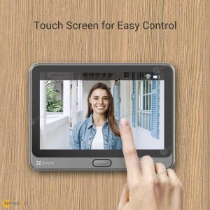Alternative view of Ezviz – 《加送 64GB 記憶卡》DP2 2K 超高清真無線智能電子貓眼監控防盜攝像頭連門聆 (無需拉線) 166° 超廣角 4.3" 彩色屏幕