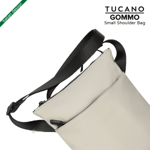 TUCANO Tucano Gommo 再生塑料帶有內部防輻射系統的小肩包 8211 灰色意大利設計