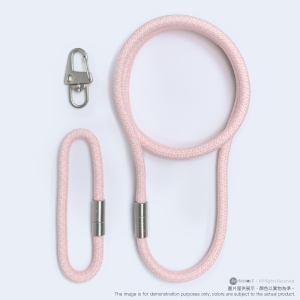 PhoneSuit – SOULCIAL Mono 多功能帶手機帶 斜挎帶 140cm (25cm 手帶 + 115cm 肩帶) - Powder Pink 粉紅色 - Image 2