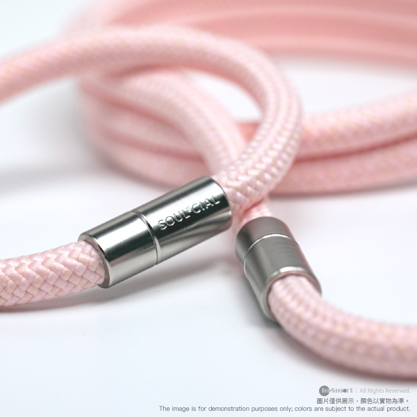 PhoneSuit – SOULCIAL Mono 多功能帶手機帶 斜挎帶 140cm (25cm 手帶 + 115cm 肩帶) - Powder Pink 粉紅色 - Image 4