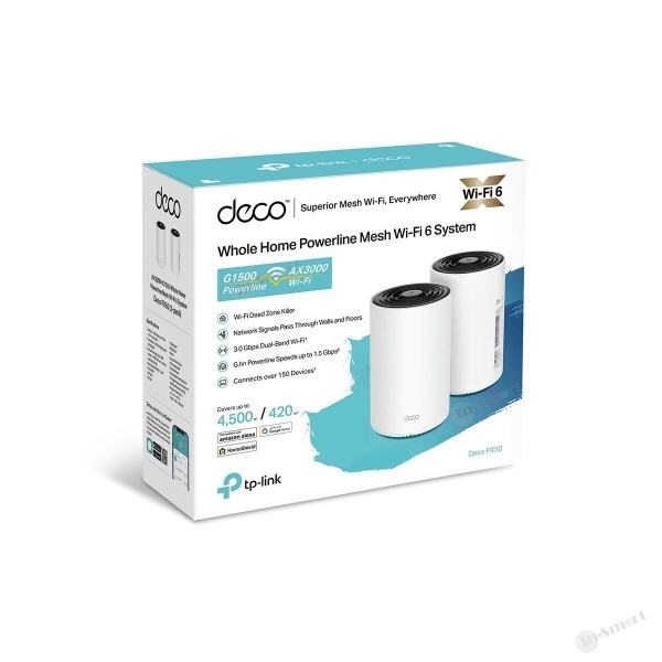 TP-Link – Deco PX50 G1500 G.hn Powerline 電力線 + Mesh WiFi 6+ 全屋覆蓋 Router 路由器 AX3000 雙頻 - Image 4