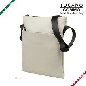 TUCANO – Tucano Gommo 再生塑料帶有內部防輻射系統的小肩包 - 灰色｜意大利設計