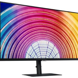 Samsung  248243 S60UA 極窄邊 QHD LED A600系列 AMD FreeSync 專業顯示屏支援充電 USB-C PD 65W升降人工學支架可直立多角度旋轉LS24A600UCCXXK