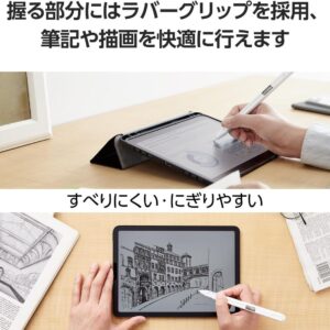 Alternative view of ELECOM – 按壓伸縮筆筒型保護套｜For Apple Pencil 第二代｜觸控筆保護殼｜防滑防跌｜橡膠握把｜可夾式｜可以充電｜TB-APE2KCWH