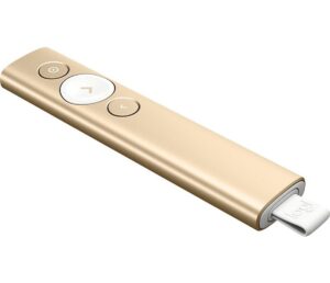 Logitech SPOTLIGHT PRESENTATION REMOTE 簡報筆 金色