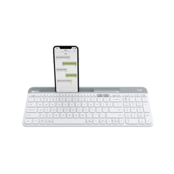 Logitech – K580 輕薄多工鍵盤 白色 英文鍵盤 - Image 4