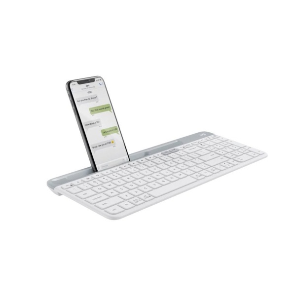 Logitech – K580 輕薄多工鍵盤 白色 英文鍵盤 - Image 3