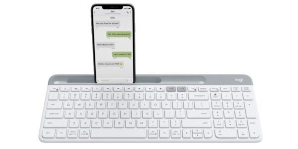 Logitech – K580 輕薄多工鍵盤 白色 英文鍵盤