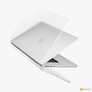 UNIQ – Claro 輕薄防刮保護殼（MacBook Air 15" 2023）霧透; 連透明鍵盤保護膜及鏡頭隱私貼片 輕鬆安裝貼合