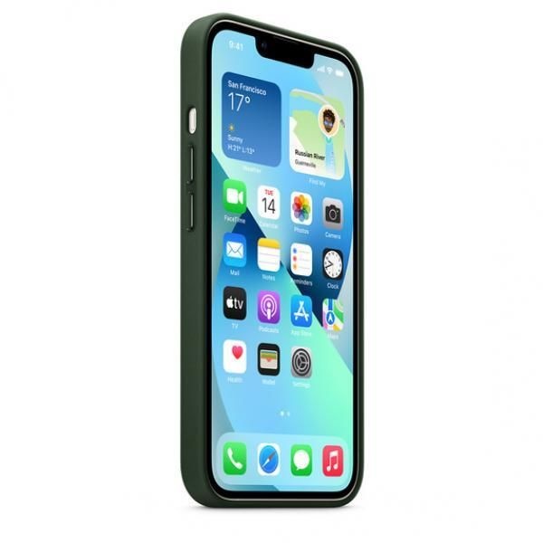 Apple – 原裝 iPhone 13 MagSafe 皮革護殼 杉綠色 Sequoia Green - Image 2