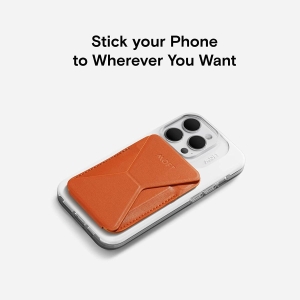 MOFT  卡扣式手機支架 磁吸式手機支架 錢包 兼容 MagSafe 功能 橙色  Vibrant Color Collection