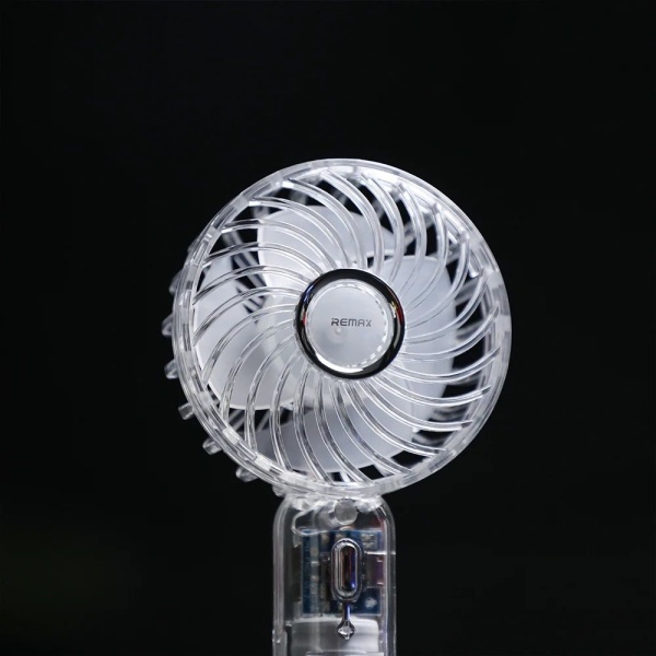REMAX – RS-SF01 透明超長續航氣旋渦輪 手持風扇 透明 - Image 4