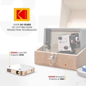 KODAK Kodak Luma 350 DLP 便攜式智能 Wi-Fi 超高清迷你投影機 Android