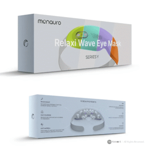 Other Brands Monauro Relaxi Wave 眼部震動按摩儀 12穴位震動熱敷內置白噪音 ME01 8211 活力橙色
