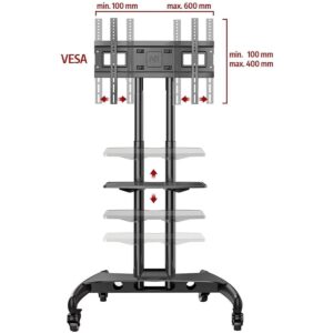 North Bayou AVA1500-60-1P 電視移動式座地架 適合絕大多數的32-65 承重455kg