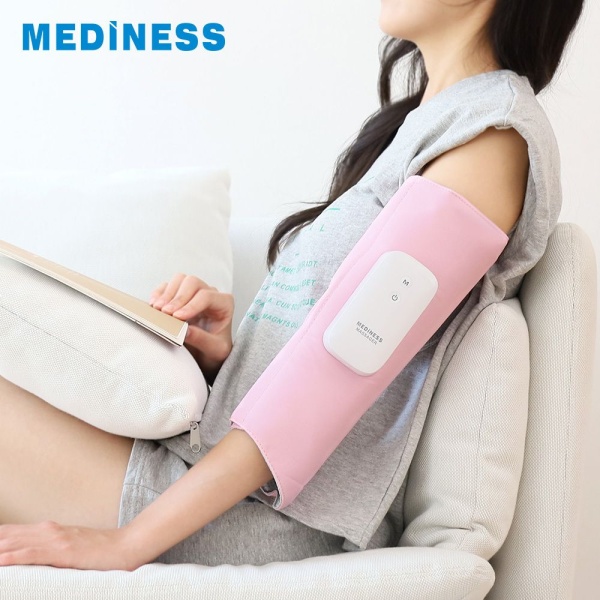 Mediness – Mediness 修身氣按師 (兩件裝) 氣壓小腿按摩器 手部 肌肉放鬆 美腳 瘦腿 家用腿部按摩機 辦公室 無線 按摩儀 Type C 充電 足部家用揉捏按腳器 小腿按摩 腿部按摩器 - 粉紅色 - Image 4