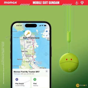 MOMAX  PINPOP Find my 全球定位器 實時追踪物品 精準定位 APPLE FIND MY 認證 AirTag Gundam 限量版 8211 哈囉 HARO