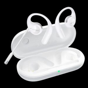 EMEET Airflow 雙向極致降噪耳機可拆式麥克風ENC降噪白色