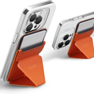 MOFT  卡扣式手機支架 磁吸式手機支架 錢包 兼容 MagSafe 功能 橙色  Vibrant Color Collection
