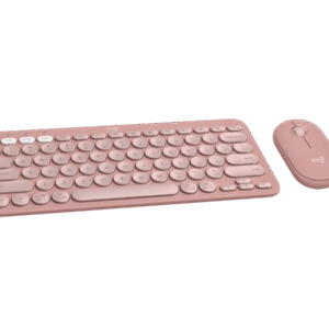 Logitech  Logitech PEBBLE 2 COMBO 藍牙鍵盤滑鼠套裝 8211 玫瑰粉 920-012189最多連線到三個裝置10個自定義快捷鍵 M350s  K380s