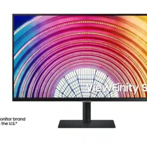Samsung  248243 S60UA 極窄邊 QHD LED A600系列 AMD FreeSync 專業顯示屏支援充電 USB-C PD 65W升降人工學支架可直立多角度旋轉LS24A600UCCXXK