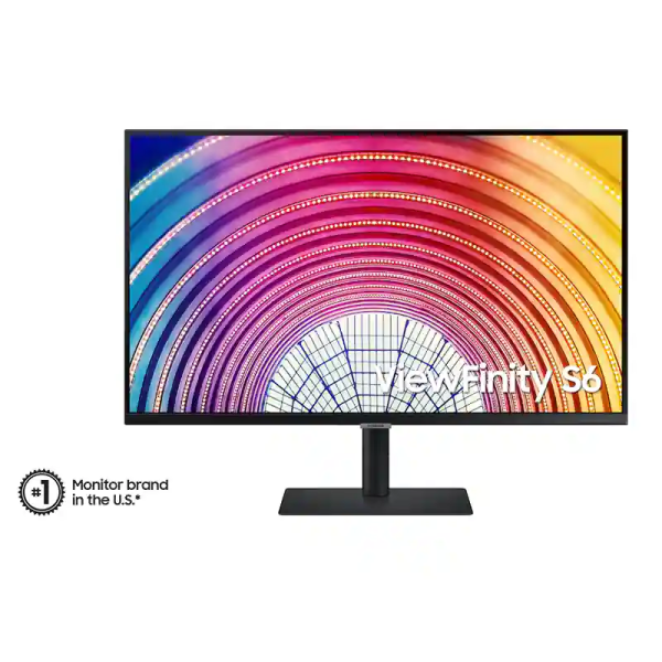 Samsung – 24" S60UA 極窄邊 QHD LED A600系列 AMD FreeSync 專業顯示屏｜支援充電 USB-C PD 65W｜升降人工學支架｜可直立多角度旋轉｜LS24A600UCCXXK - Image 2