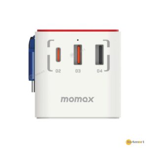 MOMAX 1-World 70W GaN 3插口及內置伸縮USB-C充電線手提電腦充電旅行插座 8211 高達 Gundam RX-78 限量版
