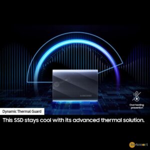 Samsung T9 4TB USB-C 外置便攜流動固態硬碟 外接式 SSD 極速USB 32 Gen 2支援高達 2000MBs 傳輸速度iPhone 電腦兩用MU-PG4T0BWW