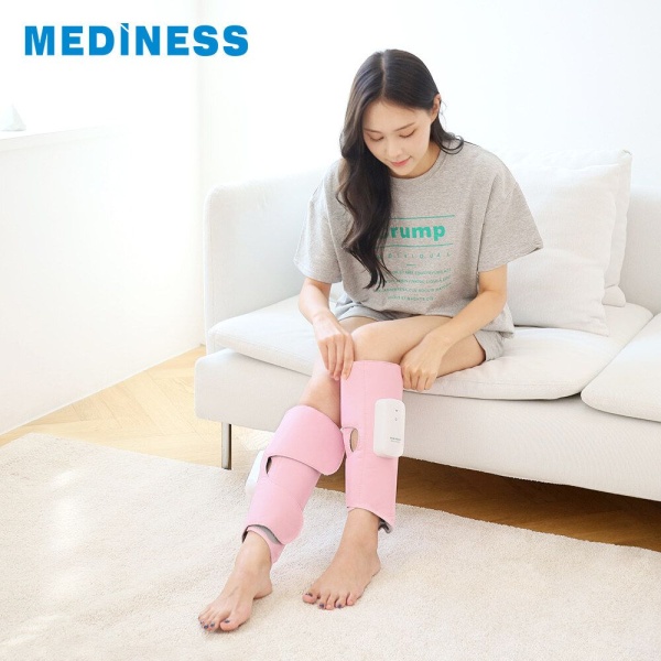 Mediness – Mediness 修身氣按師 (兩件裝) 氣壓小腿按摩器 手部 肌肉放鬆 美腳 瘦腿 家用腿部按摩機 辦公室 無線 按摩儀 Type C 充電 足部家用揉捏按腳器 小腿按摩 腿部按摩器 - 粉紅色 - Image 3