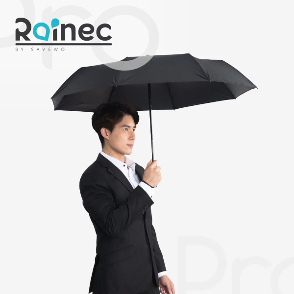 RAINEC – Rainec Pro BY SAVEWO 超輕不透光防UV潑水摺傘縮骨遮 (晴雨兼用) 黑色 - Image 6