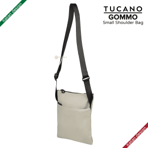 TUCANO Tucano Gommo 再生塑料帶有內部防輻射系統的小肩包 8211 灰色意大利設計