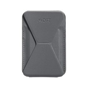 MOFT  Adhesive Phone Stand 038 Wallet  可摺式隱形支架 手提電話專用 全新顏色  月岩灰 羊皮觸感