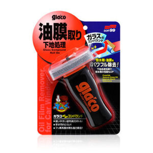 Soft 99 雨敵超強力清潔劑撥水油膜去除劑 T字型刷頭雙重研磨除污垢汽車玻璃撥水油膜去除劑100ml 04101