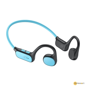 iClever 氣傳導無線藍牙超輕兒童耳機 OWS01 藍色  IPX4 防水 開放式安全設計 收音咪 運動耳機 學習取機 保護聽覺