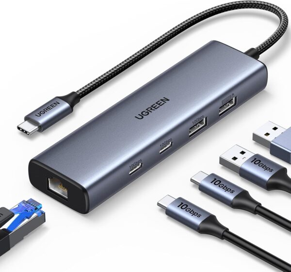 UGREEN USB-C 以太網適配器 5合1集線器 - Image 2