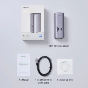 UGREEN Revodok Pro 12合1 支援8K顯示 通用擴充埠 Displaylink 3屏輸出