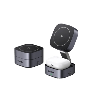 Ugreen 2合1 Qi2 磁性可折疊快速充電站 W702 35316