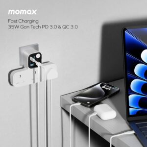 MOMAX 1-Charge Work Flow USB 3口T型插座 8211 US19UKW