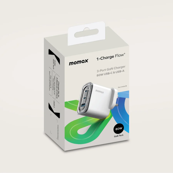 MOMAX – 1-Charge Flow+ 80W 三輸出 GaN 充電器 - UM52UKW - Image 5