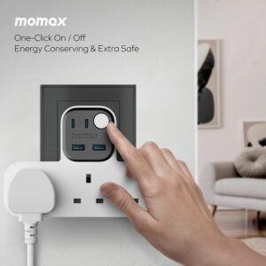 MOMAX 1-Charge Work Flow USB 3口T型插座 8211 US19UKW