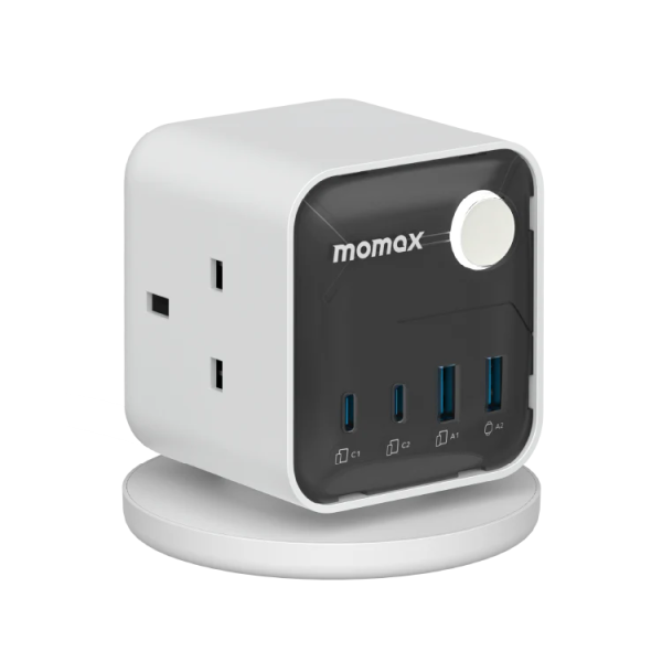 MOMAX – 1-Charge Work-Flow 3 插座電源盒 (附 USB) - US20UKW - Image 2