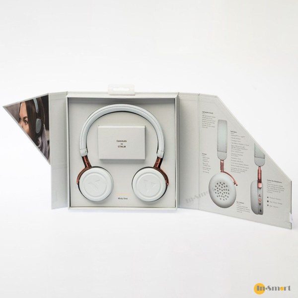 VAIN STHLM – Commute 藍牙無線耳罩式耳機 淺灰色 輕盈舒適 aptX 瑞典調音 時尚配搭 - Image 6